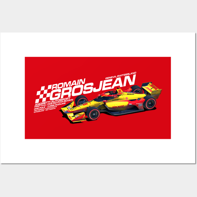 Romain Grosjean 2022 (white) Wall Art by Sway Bar Designs